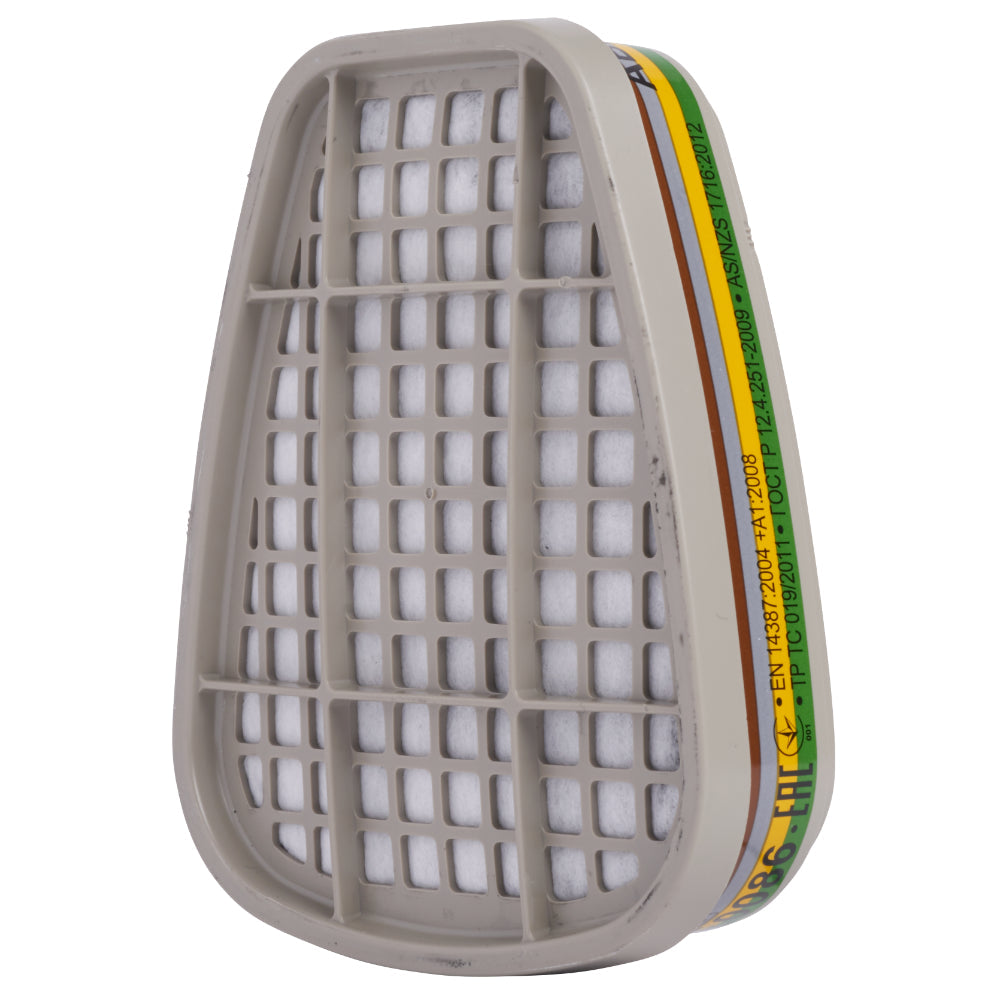3M™ Secure Click™ HF800 Series ABEK1 Vapour, Acid Gas, Ammonia Filter - 2 Pack