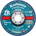 Karbosan - Zirconium Flap Disc 115mm box of 10