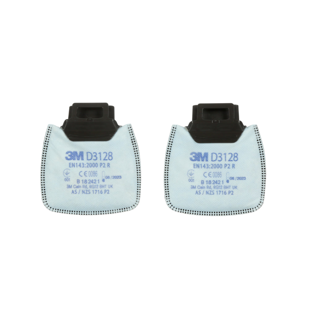 3M™ Secure Click™ P2 R Particulate Filter with Nuisance Level Organic Vapour & Acid Gas Protection 10 Pairs