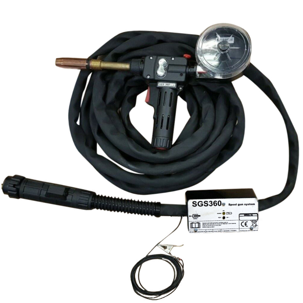 SWP MSP360 Binzel Compatible Spool Gun x 8m Straight Neck