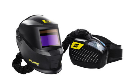 ESAB Savage Welding Helmet Complete Air Fed System with PAPR Unit image 1