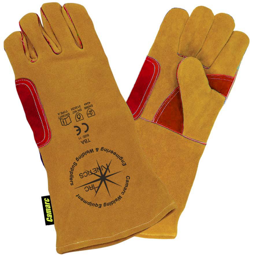 Yellow Leather Superior Welding Gauntlet - Reinforced image 0